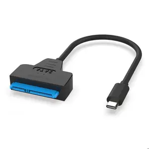 25厘米USB 3.0公到SATA III 22引脚外部转换器电缆，用于2.5 SATA驱动器外部硬盘驱动器适配器电缆