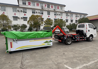 Camion compacteur de déchets électrique pur 4x2 automatique personnalisé pour le transport de déchets de construction et le nettoyage des routes urbaines