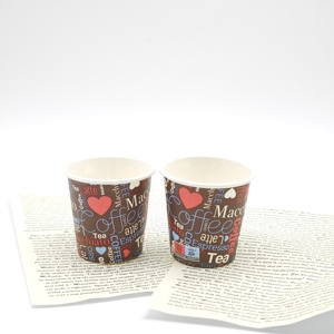 Drinking 8oz 12oz White Paper Cups With Logo