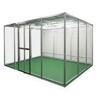 Cabine de travail propre modulaire professionnelle ISO 5 Classe 100, portable, avec filtre FFU HEPA pour laboratoire électronique