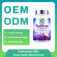 Capsules de Safran Naturel, Formule d'Extrait Herbal pour Nutrition Quotidienne, Fournisseur de Capsules de Safran en Marque Blanche