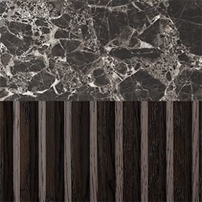 Black Oak/ Black Emperador Marble