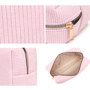 Pochette de maquillage tendance pour femmes, <span class=keywords><strong>sac</strong></span> de transport avec fermeture éclair, étui à rouge à lèvres, organiseur d'accessoires cosmétiques, <span class=keywords><strong>sac</strong></span> en velours pour les voyages - Product Image 3