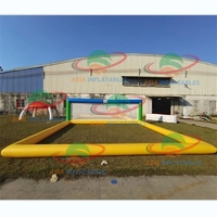 Équipement de jeu gonflable pour terrain de volley-ball Piscine de volley-ball flottante pour adultes et enfants Équipement d'amusement en plein air