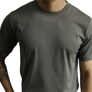 50S 100% Supima cotone ammoniaca Double-side tessuto t-shirt 300gsm 260gsm 220gsm 190gsm Grey - Product Image 4