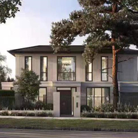 Kit de construction de maison préfabriqué modulaire petit triangle villas panneaux de gorgée préfabriqués sur mesure