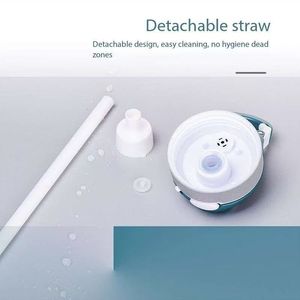 Botella de Agua Tritan Extra Grande de 1000 ml, para Niños, Estudiantes, Deportes al Aire Libre de Verano, Vaso de Plástico Portátil, Logotipo Personalizado, 1000 ml, 32 oz - Product Image 2