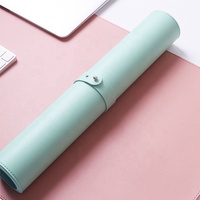 Tapis de bureau en cuir PU personnalisé, imperméable, pour clavier, souris de bureau, antidérapant, pour ordinateur portable, PC, style sublimation