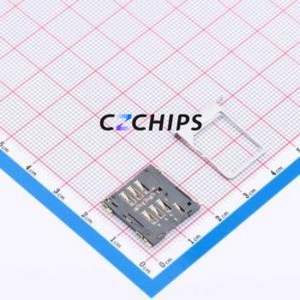 XDSM-0615-A602KT SIM Card Connector SMD Connector Card Tray Type Micro SIM Card 1.5mm - Product Image 2