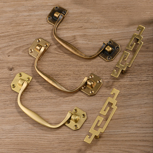 Maniglie a goccia girevoli in ottone massiccio per mobili antichi, cassettiere, cucine, comò, porte di camere da letto e portagioie - Product Image 1