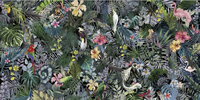 Papier peint mural 3D personnalisé avec des feuilles tropicales pour la maison, les restaurants, les boutiques, fabriqué sur mesure à partir de vos images ou d'AI et en fonction de la taille du mur
