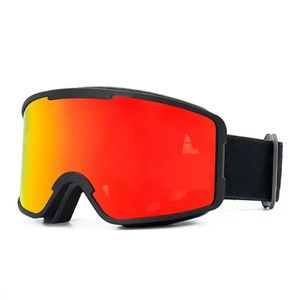 משקפי סקי עם הגנת UV400, רצועות, מסגרת PC, עמידות לרוח, רטרו, OEM, משקפי סנובורד, עדשות מקוטבות נגד אדים, משקפי בטיחות, התאמה אישית - Product Image 1