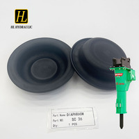 Diaphragme en caoutchouc pour brise-roche hydraulique SC36, pièces de rechange pour marteau d'excavatrice, kit d'étanchéité de haute qualité, fabrication en usine