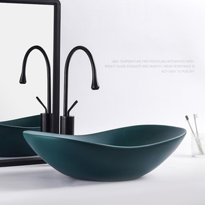 Lavabo da Appoggio Personalizzabile in Ceramica <span class=keywords><strong>Design</strong></span> Moderno Lavandino in Cemento per <span class=keywords><strong>Bagno</strong></span> - Product Image 4
