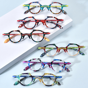 Monture de lunettes en alliage d'acétate Borregls pour hommes, nouvelle collection 2025, petites lunettes ovales vintage pour femmes, lunettes optiques rétro 19341 - Product Image 2