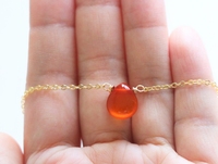Collier en cornaline unisexe en cristal naturel avec chaîne à maillons en acier inoxydable bijoux pour cadeau en gros