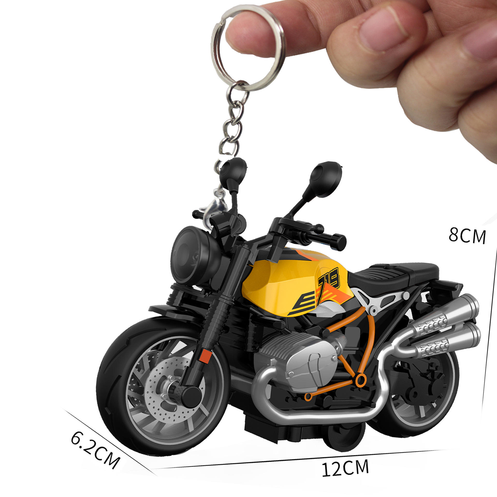 -3 moto alliage jaune