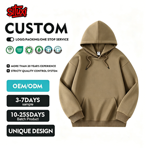 Sudadera con capucha Situxi para hombre, estilo oversize, con estampado puff, lavado ácido, vintage, OEM, de peso pesado - Product Image 4