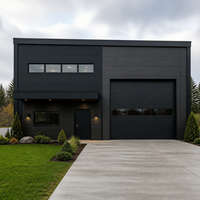 Bâtiment métallique moderne préfabriqué en acier pour entrepôt agricole, garage, abri ou petit atelier