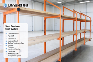 Support d'étagère robuste en acier pour conteneur maritime, système d'étagères suspendues sans perçage pour conteneurs de 20 et 40 pieds pour le stockage. - Product Image 3
