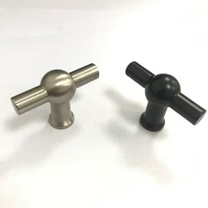 Modern Black Zinc T-Bar Pull Handle for Kitchen Cabinets &amp; Wardrobe Drawers Zamak Material Home Decor for Bedrooms &amp; Warehouses - Product Image 2