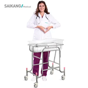 rumah sakit tempat tidur bayi Suppliers-Tempat Tidur Bayi Stainless Steel Medis X01