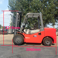 Nouveau chariot élévateur diesel contrepoids de 5000 kg, mât à 3 étages de 4,5 m, moteur japonais importé, chariot élévateur diesel de 5 tonnes certifié CE