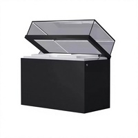Maßgefertigte Schmuck-Vitrine Gehärtetes Explosionsgeschütztes Glas LED-Beleuchtung Oben Öffnendes Design Lackierte Oberfläche Individuelle Farbe