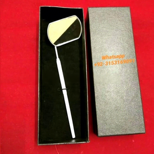 Espejo Cosmético Cuadrado de Una Sola Cara con Revestimiento Blanco, Herramienta de Maquillaje con Mango para Extensiones de Pestañas, para Uso en Salón - Product Image 1