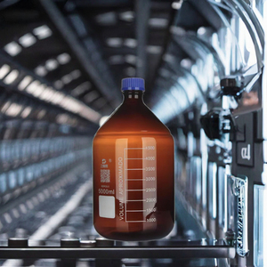 TIANLIAN TL-BL60C <b>Lab</b> 1L 2L 3L 5L 10L High Borosilicate Glass Reagent <b>Bottles</b> Clear Amber Blue Screw Lid Cap 2500ml 5000ml - Product Image 3