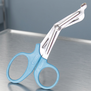 Ciseaux chirurgicaux 2026 en acier inoxydable avec manche bleu, instrument manuel de classe I certifié CE - Product Image 2