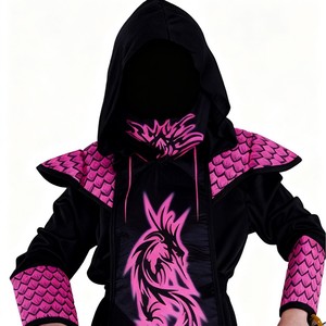 Disfraz de Ninja Superhéroe para Niños de Halloween |   Disfraz para Televisión, Cine y Representaciones Escénicas |   Componente Superior Unisex para Niños - Product Image 4