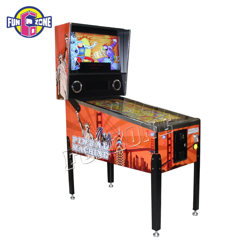 Funzone 49 inch 4K resolution 3 screen 1000 game Coin Operated arcade Virtual Pinball Game Machine For Sale