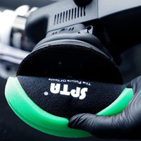 SPTA Tampon de polissage en mousse à coupe lourde T120 vert de 3 à 7 pouces pour polisseuse de voiture DA/RO/GA 1200/1500 #   Marques de disques abrasifs