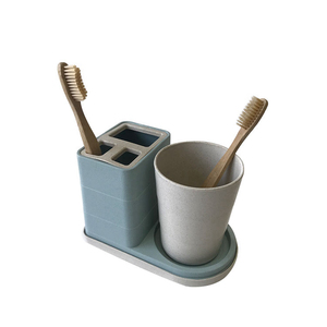2019 Nouvelle Arrivée <span class=keywords><strong>Amazon</strong></span> Offre Spéciale Eco Saine de Fiber De Paille De Blé <span class=keywords><strong>Porte</strong></span>-<span class=keywords><strong>Brosse</strong></span> À Dents - Product Image 2