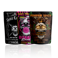 Sachet debout personnalisé refermable et anti-odeur emballage de poudre de bonbon aux herbes 3.5g 28g 1oz 1lb sacs en mylar zip-lock