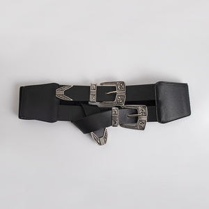 <span class=keywords><strong>Cintura</strong></span> Elastica Stile Occidentale con Bottoni a Pressione, Regolabile, Taglia Grande, Corsetto Elastico - Product Image 4