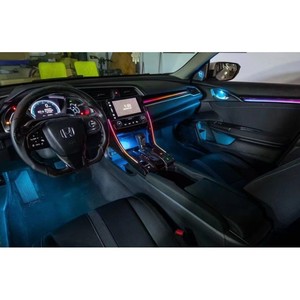 Kit d'éclairage d'ambiance ICarsin 128 couleurs pour FK_ 2016-2021 RHD/LHD, éclairage LED intérieur, contrôle par application, 6-16V, mise à niveau de garniture - Product Image 6