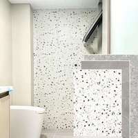 Panneau mural SPC imperméable en gros pour salle de bain, revêtement mural intérieur décoratif en marbre, panneau mural SPC en PVC UV