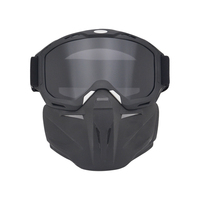 Anlorr — masque de lunettes pour moto, Vintage, rétro tête de mort, masque de Vampire, demi-casque, masque de protection