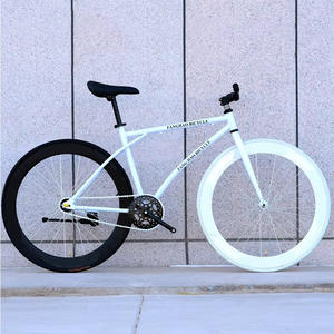 Manubrio de Bicicleta de Aluminio con <span class=keywords><strong>Freno</strong></span> V, Rueda Clásica con Radios, Bicicleta Fixie de <span class=keywords><strong>Carretera</strong></span>, Bicicleta de Piñón Fijo - Product Image 4