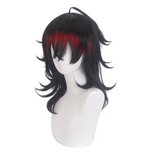 วิกผมสังเคราะห์สีดำและสีแดงคอสเพลย์ vtuber luxiem VOX <span class=keywords><strong>Akuma</strong></span> - Product Image 3