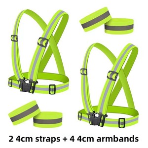 Set Combo Gilet Riflettente LED Regolabile LX - Attrezzatura di Sicurezza per Corsa/Ciclismo Notturno, Protezione ANSI Classe 2 - Product Image 2
