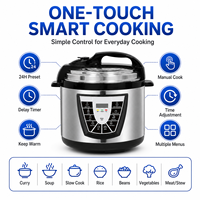 Cuisinière électrique à pression programmable 14 préréglages 5-6L 1000W en acier inoxydable certifiée ETL Amérique du Nord Logo personnalisé OEM/ODM