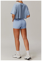 T-shirts de sport avec logo personnalisé, 90% polyester, 10% élasthanne, hauts de yoga à manches courtes pour femmes, vêtements de sport, entraînement, salle de sport, t-shirt
