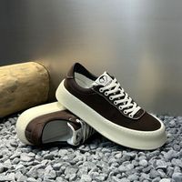 Nouvelles chaussures décontractées en toile pour hommes, chaussures en toile à bout rond, chaussures de marche tendance pour hommes, chaussures décontractées pour hommes, vente en gros