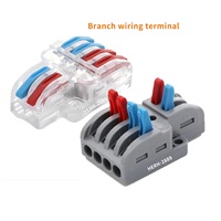 Mini connecteurs rapides pour fils, bornier compact à branchement rapide, répartiteur de câblage électrique universel pour la maison et le bureau