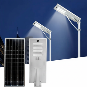 Lampadaire solaire LED en aluminium certifié RoHS, étanche IP65, 80W, 5000K, personnalisé en usine - Product Image 1