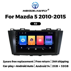 Lecteur multimédia auto MEKEDE CarPlay Android Auto 2+32 Go, écran tactile IPS, radio FM, 4 cœurs pour Mazda 5 2010-2015 - Product Image 6