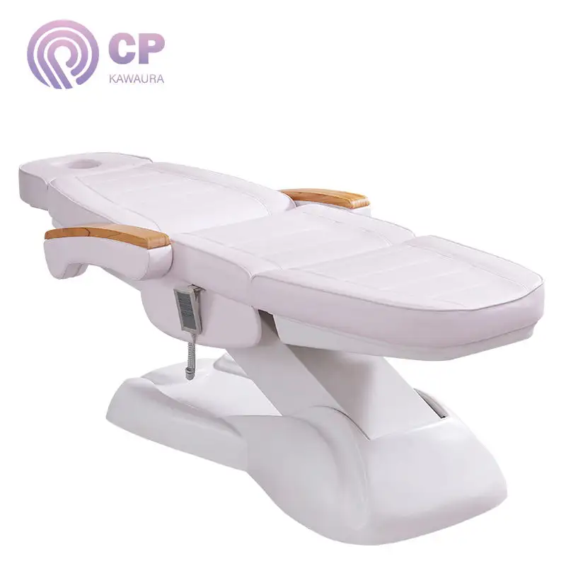 Manufacture Professional Portable Leather Massage Bed Cosmetology Facial Bed Beauty Salon Spa Synthetic Leather Massage Tables